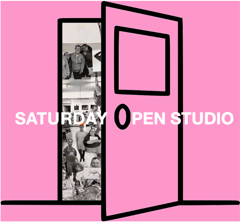 information about the open studio sessions held in the white room. Clicking the image takes you to more information.